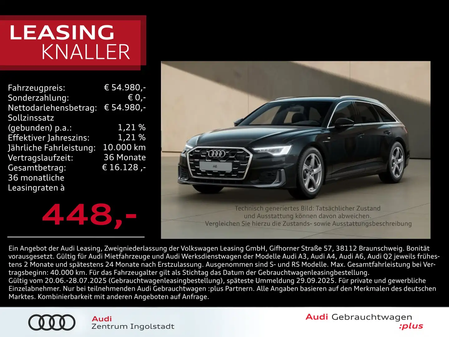 Audi A6 Avant 45 TDI qu S line MATRIX Pano ACC Kamera Schwarz - 1