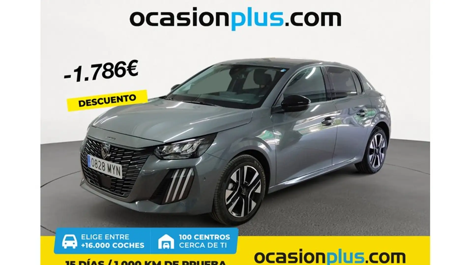 Peugeot 208 1.2 Puretech S&S Allure 100 Gris - 1