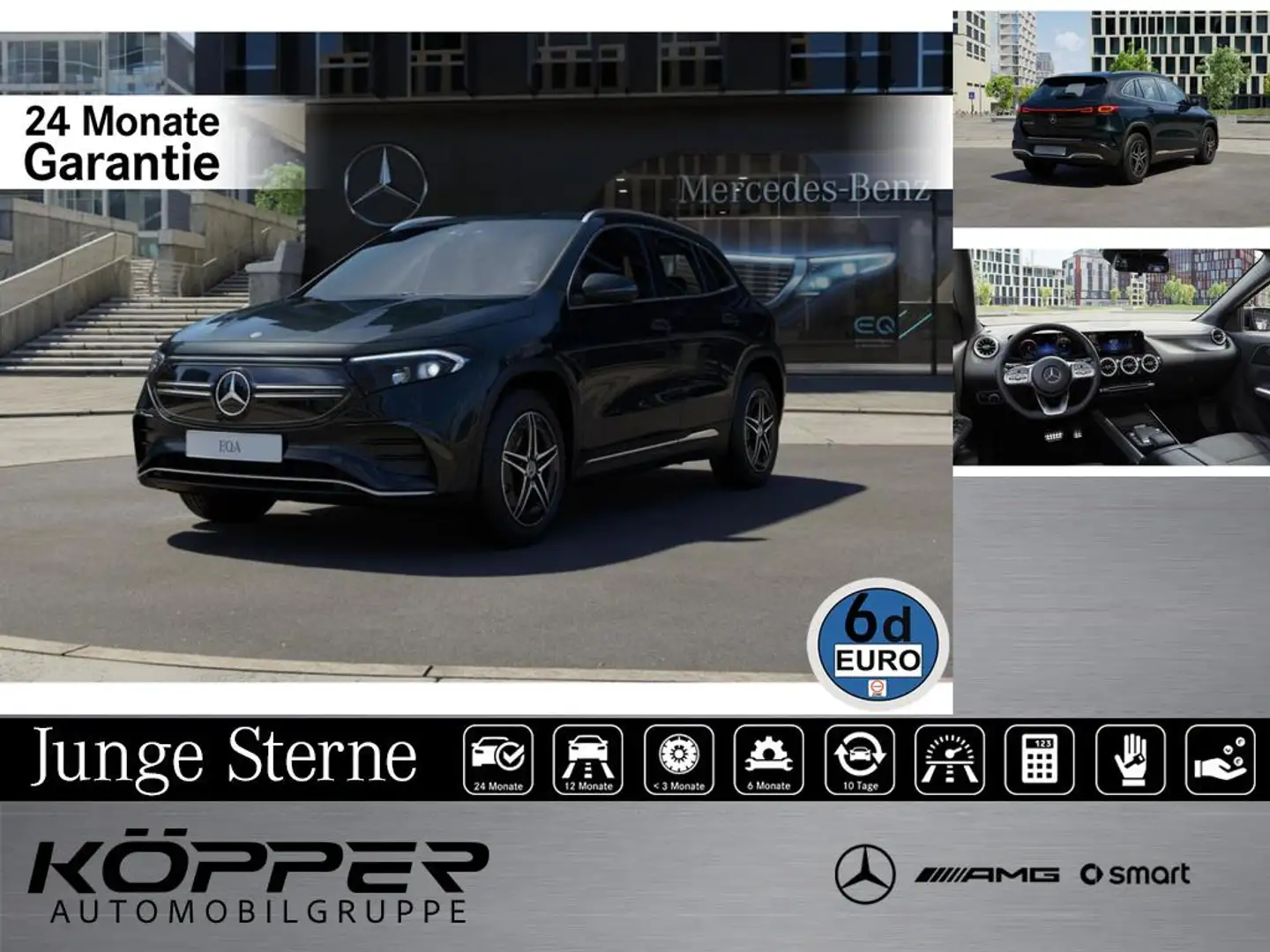 Mercedes-Benz EQA 250 AMG Advanced Black LED High Performance Zwart - 1