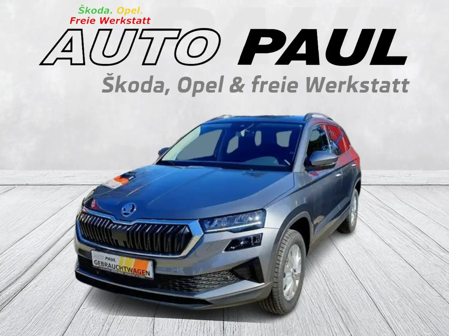 Skoda Karoq Selection*AHK*elektr Heckklappe*5J/100TKM Garantie Grau - 1