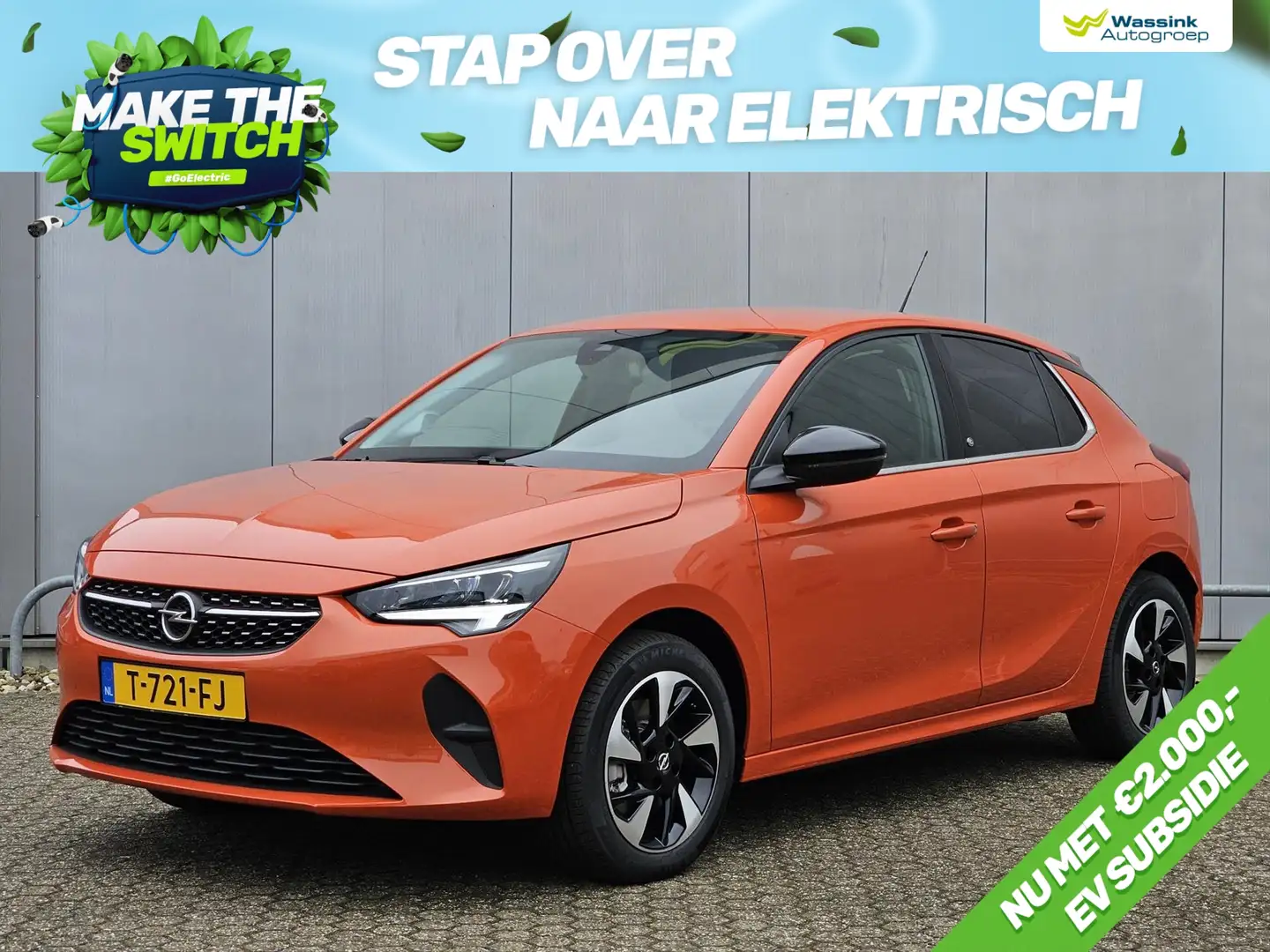 Opel Corsa-e Electric 50kWh 136pk Level 3 Navigatie via app | C Oranje - 1