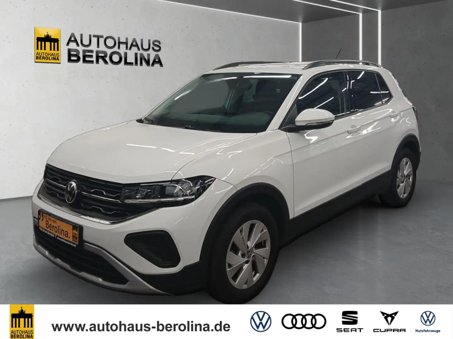 Volkswagen T-Cross 1.0 TSI Life DSG *ACC*R-CAM*App-Connect* Weiß - 2