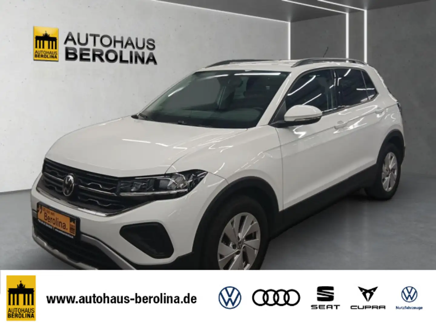 Volkswagen T-Cross 1.0 TSI Life DSG *ACC*R-CAM*App-Connect* Weiß - 1