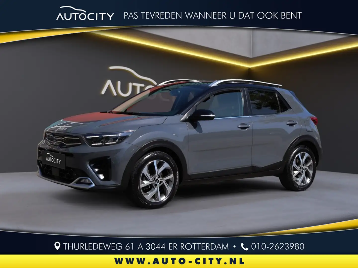 Kia Stonic 1.0 T-GDi MHEV GT-Line l Camera l Keyless l Navi l Gris - 1