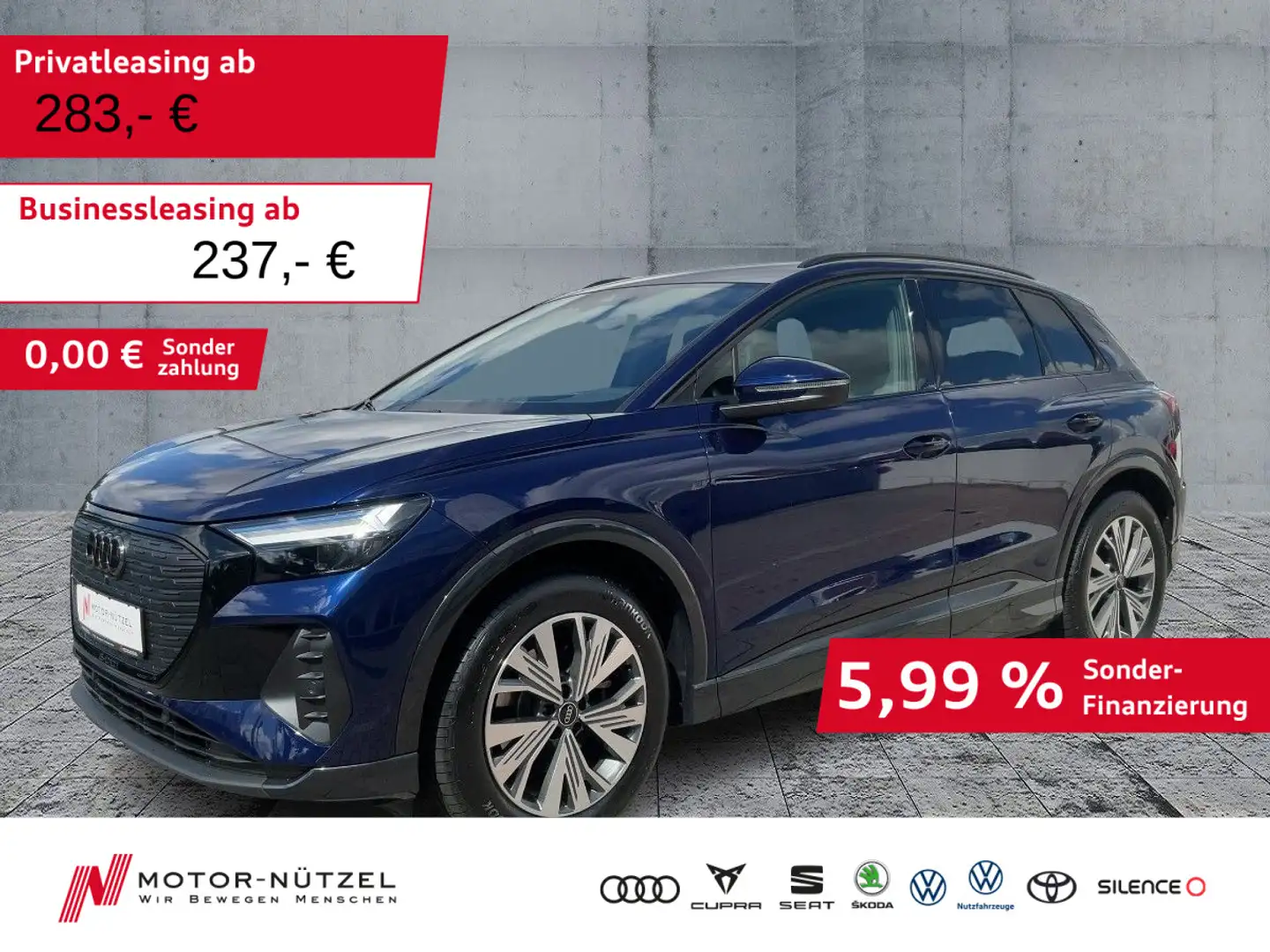 Audi Q4 e-tron 35 ADVANCED LED+NAVI+PDC+SHZ+19"LM Blau - 1