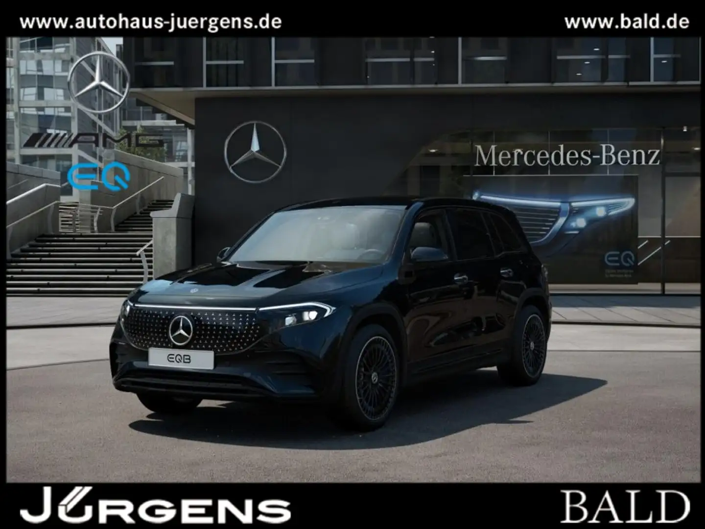 Mercedes-Benz EQB 350 4M AMG-Sport+Burm+Distr+Night+Ambiente Schwarz - 1