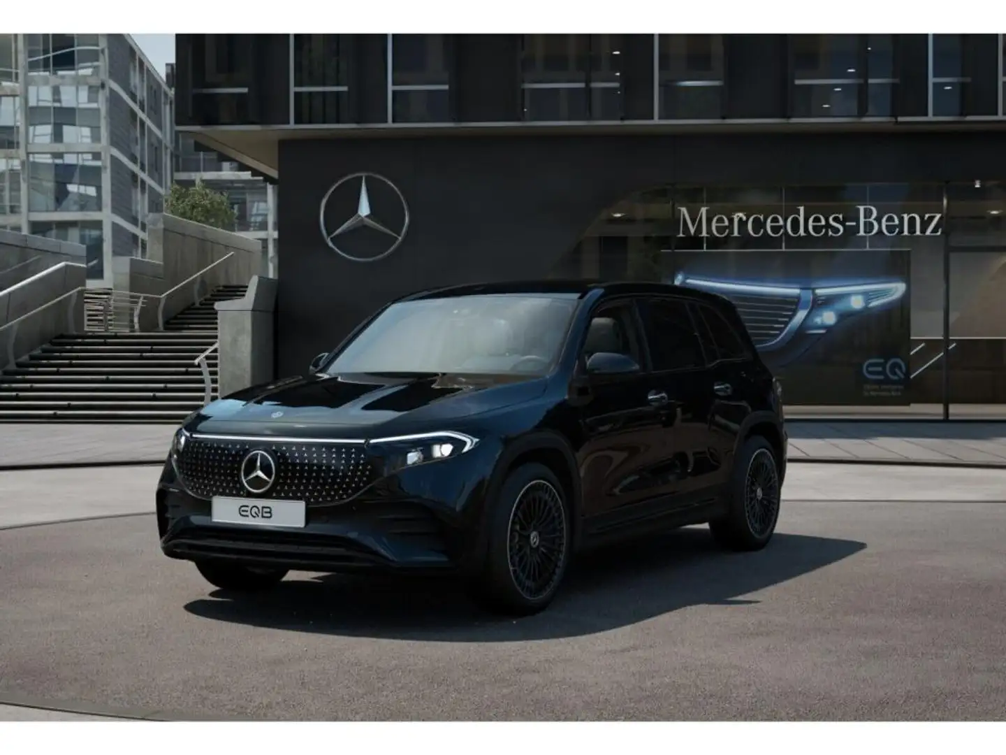 Mercedes-Benz EQB 350 4M AMG-Sport+Burm+Distr+Night+Ambiente Schwarz - 2