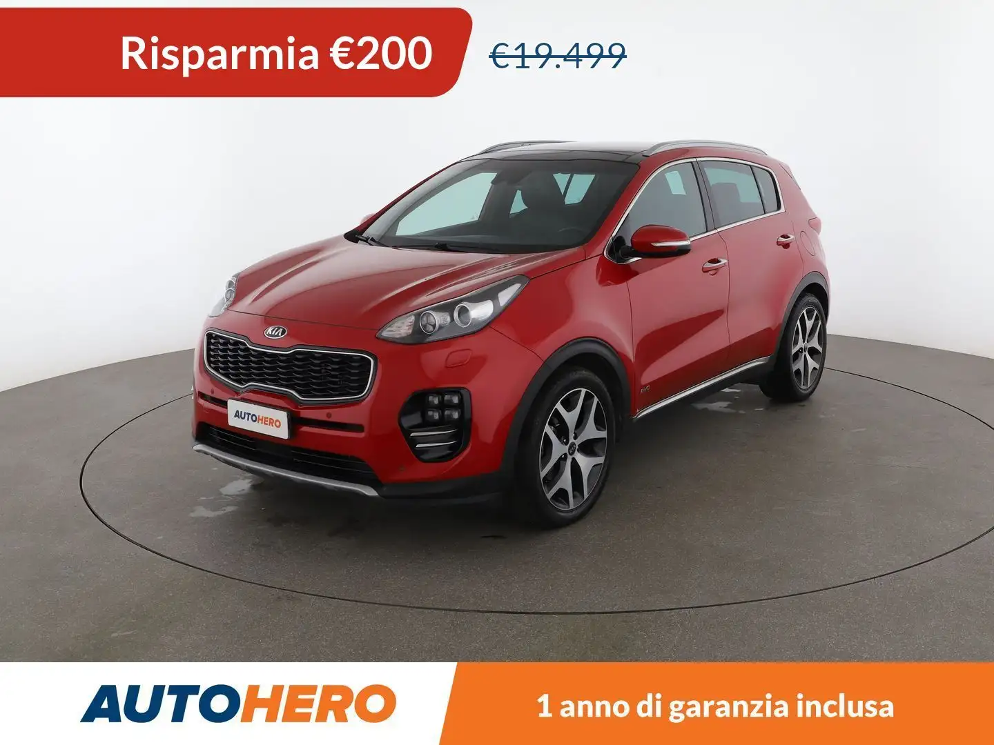 Kia Sportage 2.0 CRDi GT Line 185 CV AWD Rosso - 1