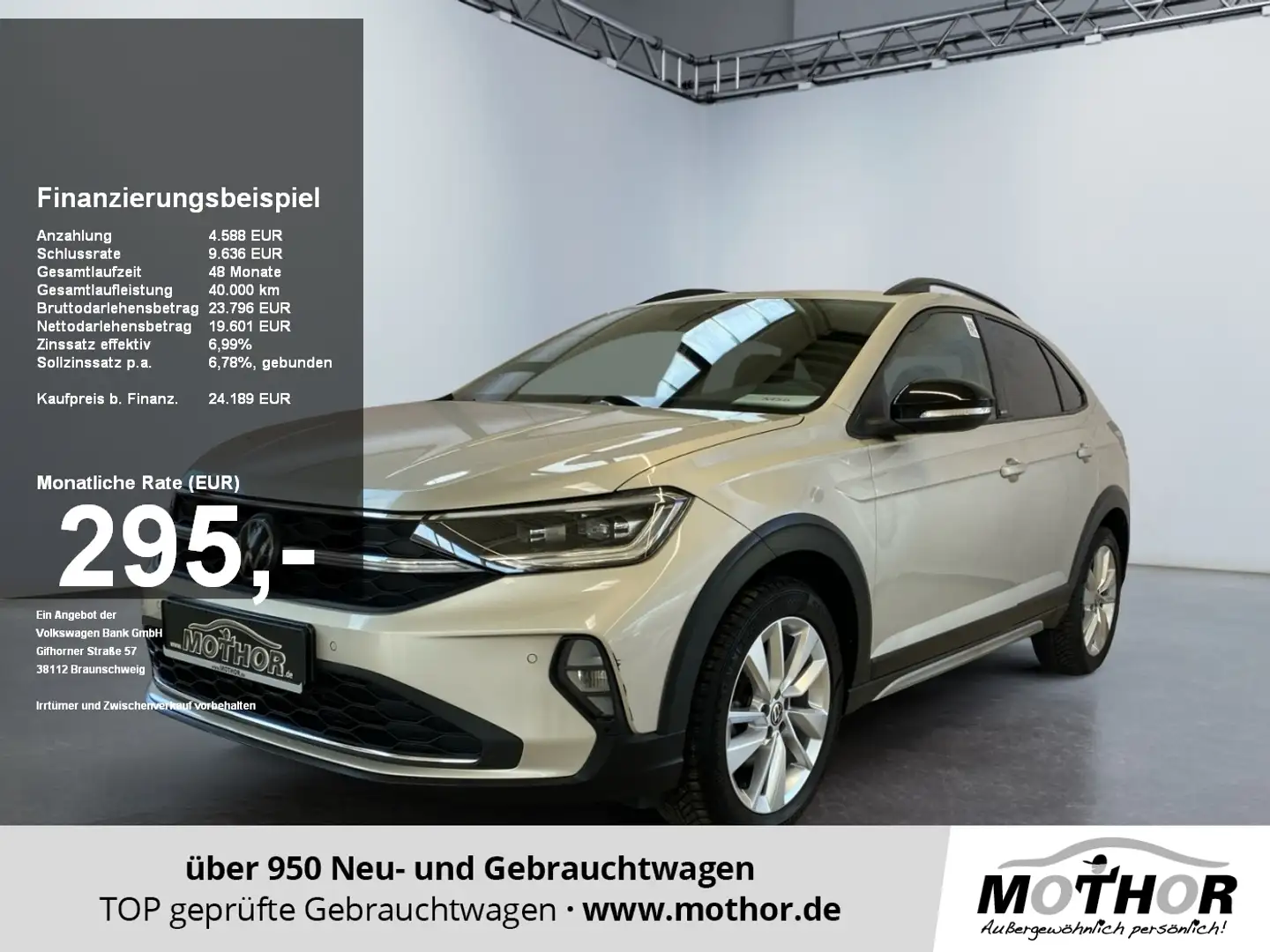 Volkswagen Taigo Move 1.5 TSI DSG LMF 17'' ACC PDC ISOFIX Silber - 1