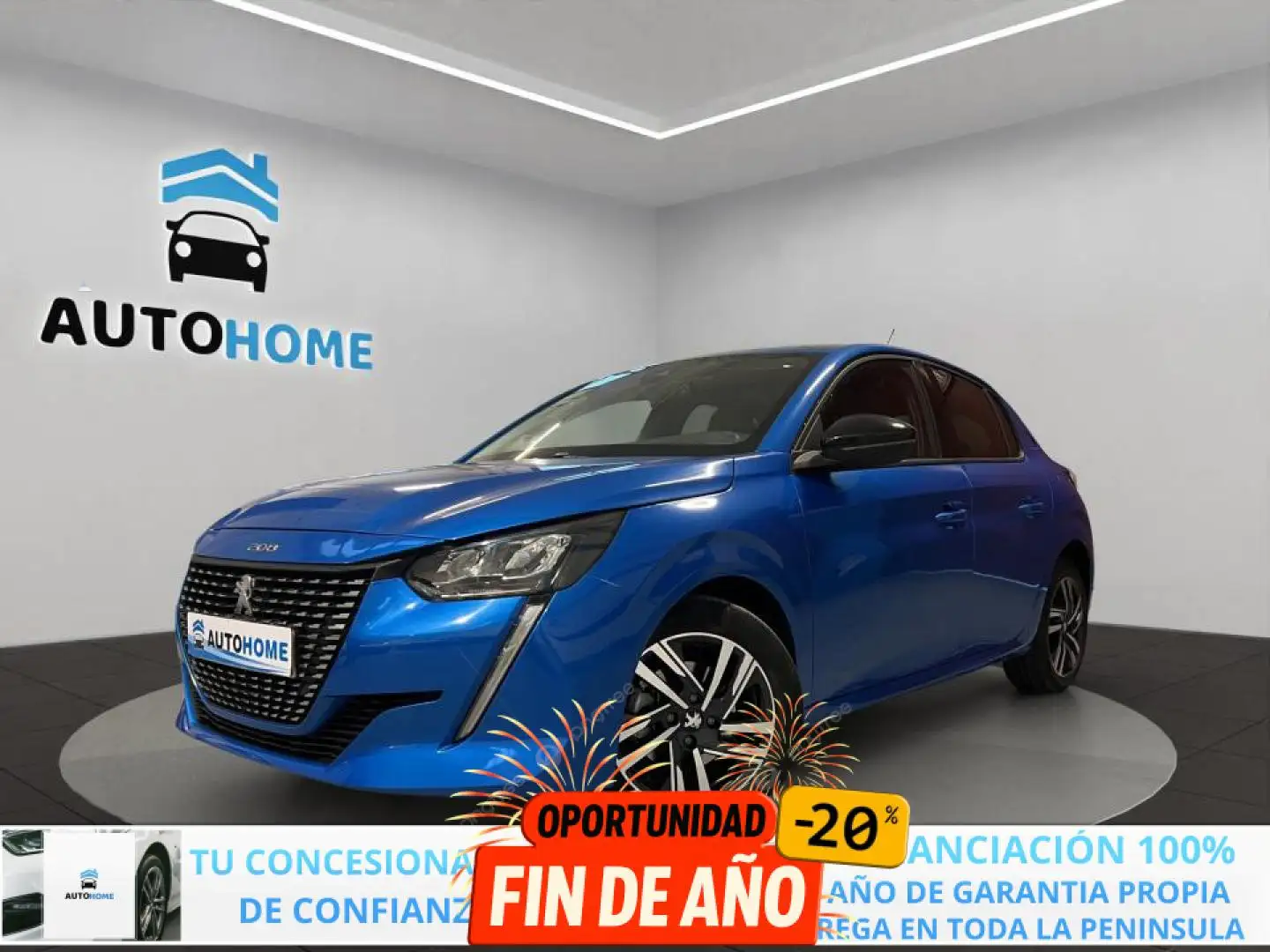 Peugeot 208 1.5 BlueHDi S&S Allure Pack 100 Bleu - 1