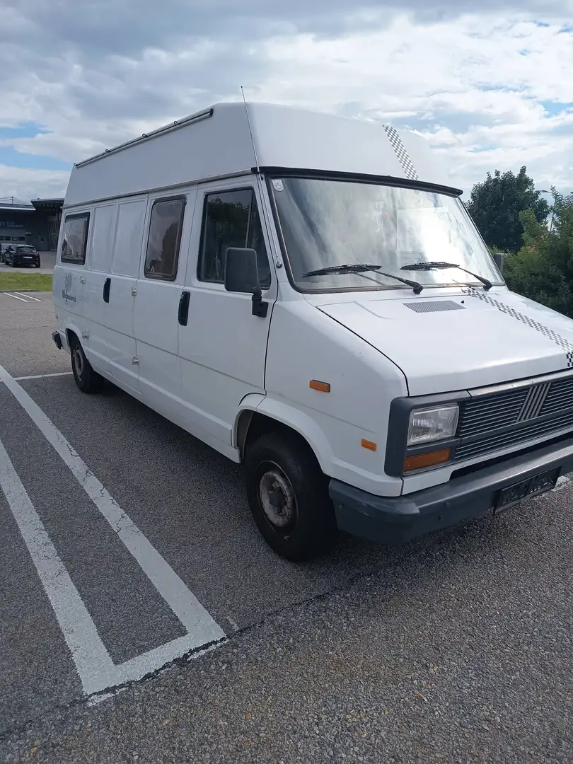 Fiat Ducato 280 Camper | Fahrbereit | Roller-/E-Bike-Träger Weiß - 1