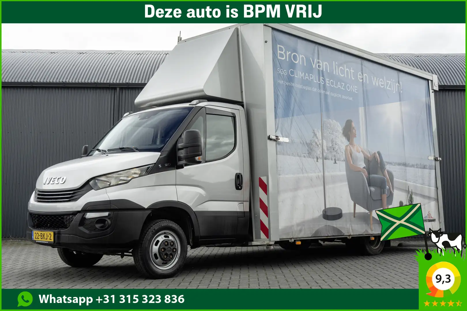 Iveco Daily 50C18 | Glasresteel | Automaat | 180 PK | Camera | Argintiu - 1