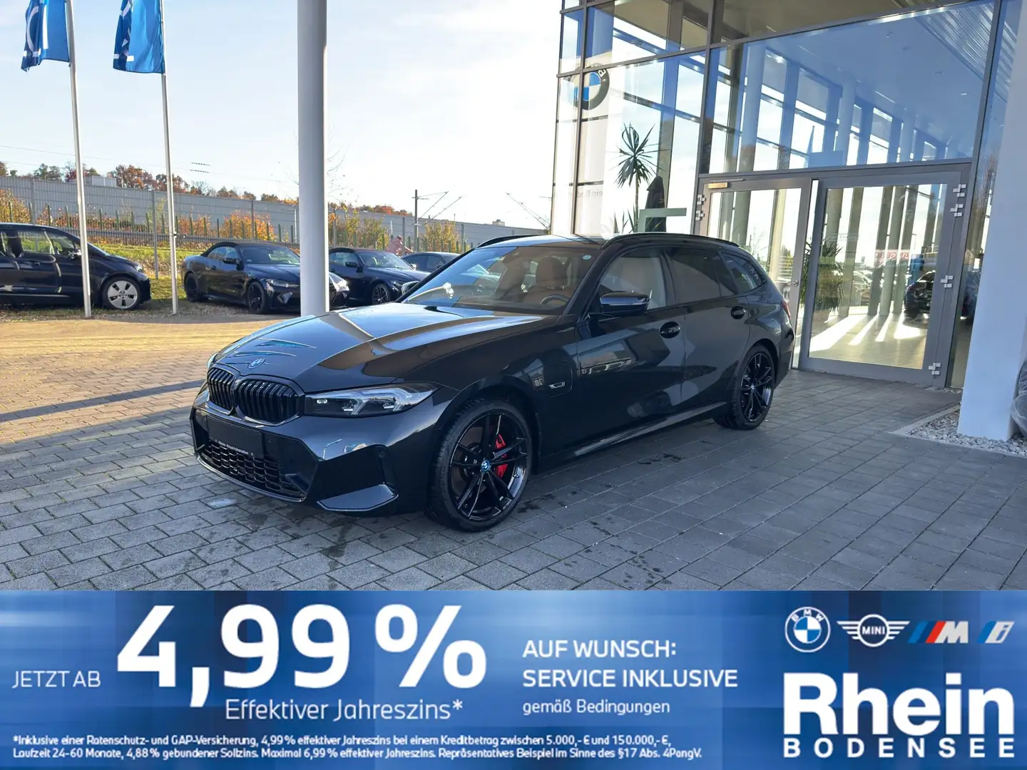 BMW 330 e xDrive Touring M Sport SportpaketPRO H&K Noir - 1