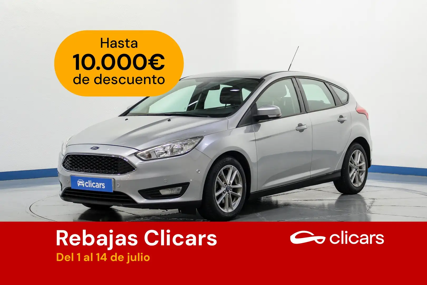 Ford Focus 1.0 Ecoboost Auto-S&S Trend+ 125 Gris - 1