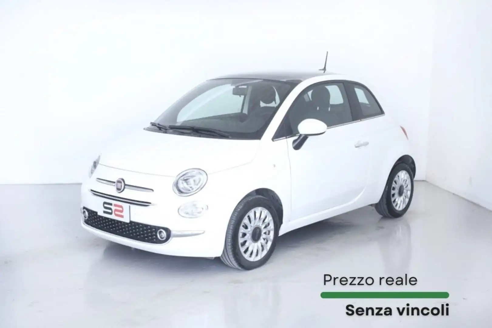 Fiat 500 1.0 Hybrid Tetto Panorama NEOPATENTATI Weiß - 1