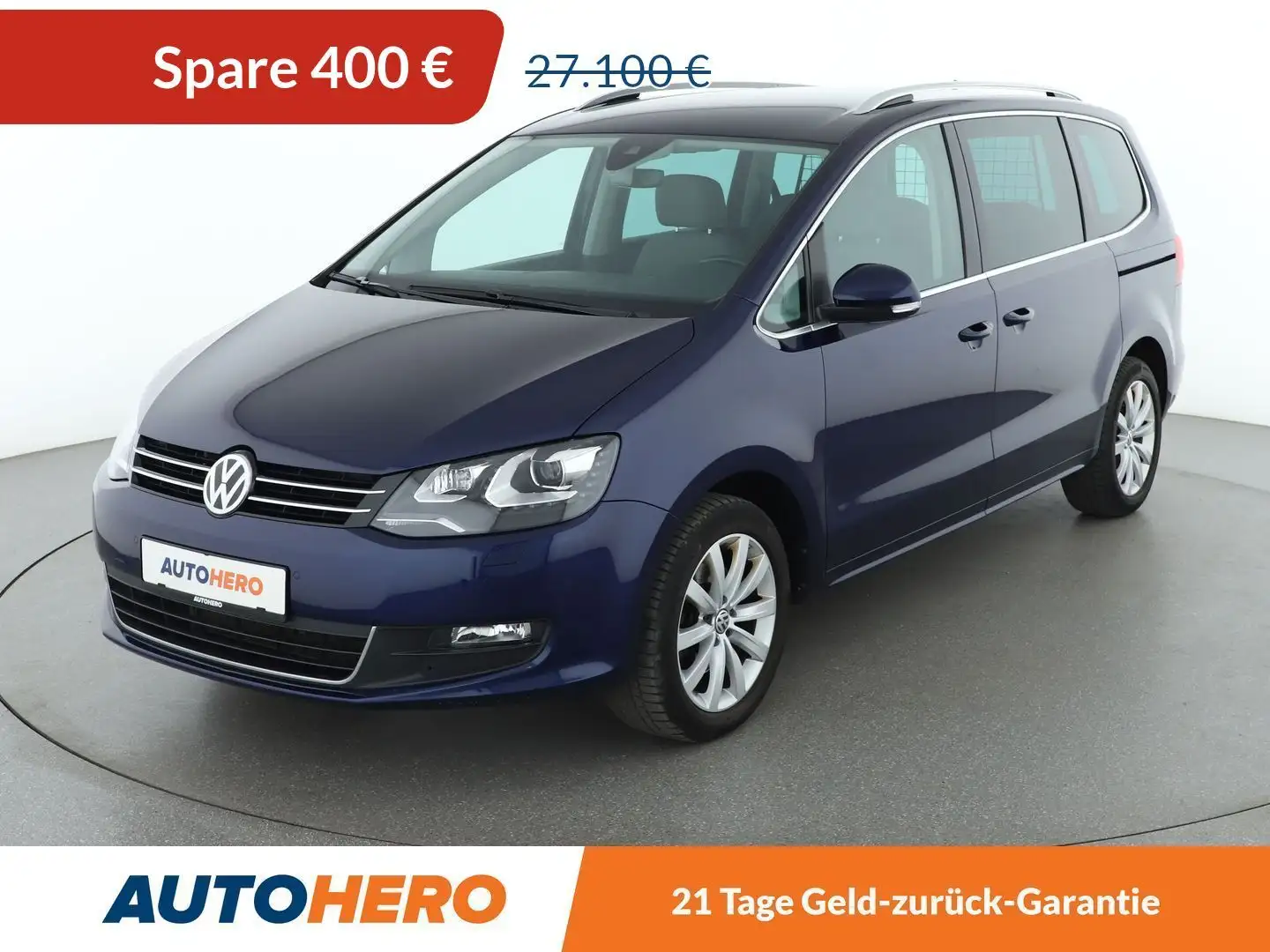 Volkswagen Sharan 2.0 TDI Comfortline 4Motion BM Aut.*NAVI*XENON* Blau - 1
