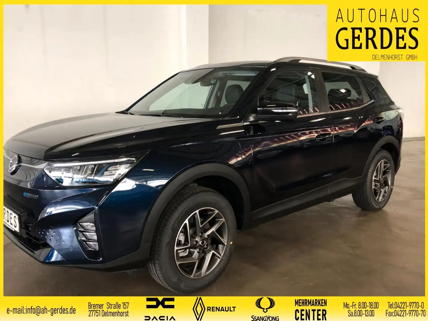 SsangYong Korando E-Motion Titanium 100% elektrisch Blau - 1
