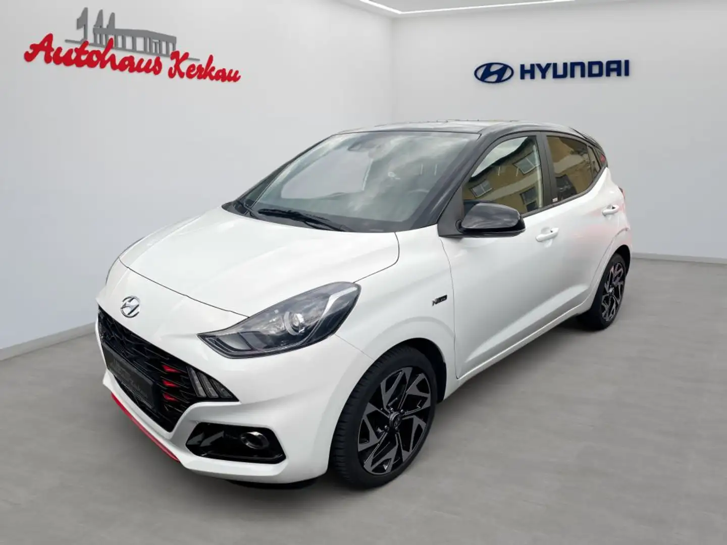 Hyundai i10 1.0 T-GDI N-LineDACH+NAVI+CAM+SHZ+LHZ+GRA Weiß - 1