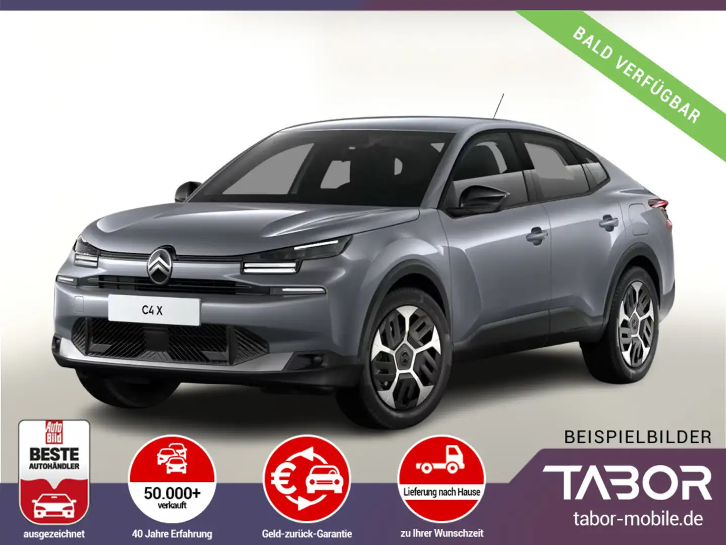 Citroen C4 X MHEV 145 eDSC6 PLUS FACELIFT Nav PDC Kam BT Grau - 1