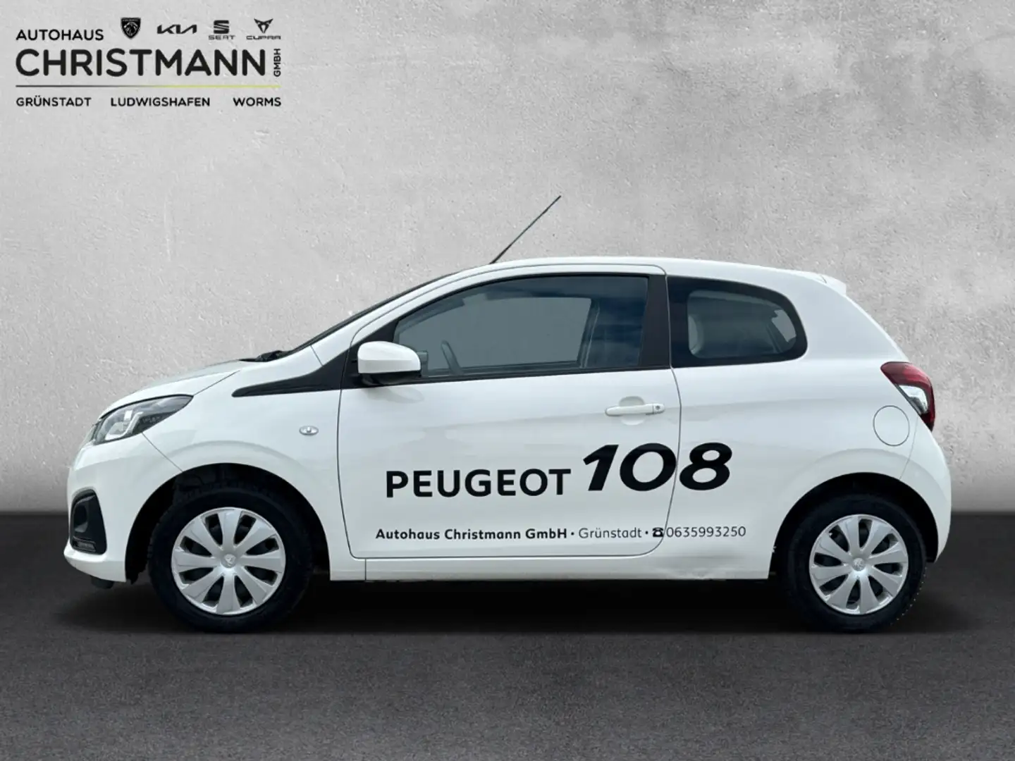 Peugeot 108 Active 1.0 VTi *Nebelscheinwerfer*Klimaanlage*Notb Wit - 2
