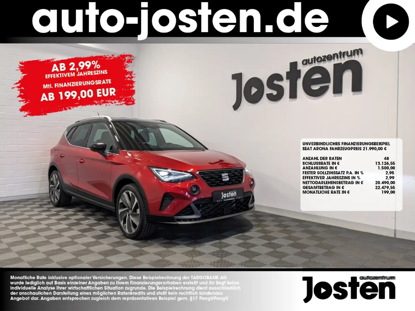 SEAT Arona 1.0 TSI FR Voll-LED INFOTAIN 18 Zoll Rot - 1