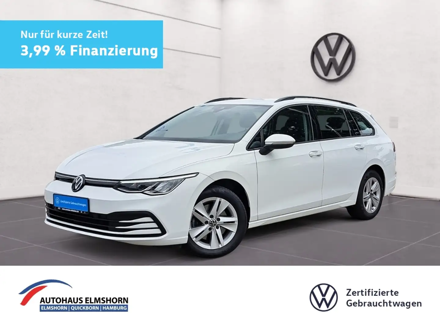 Volkswagen Golf Variant Life 2.0 TDI DSG 3,99% NAV ACC LED APP PDC SHZ Weiß - 1