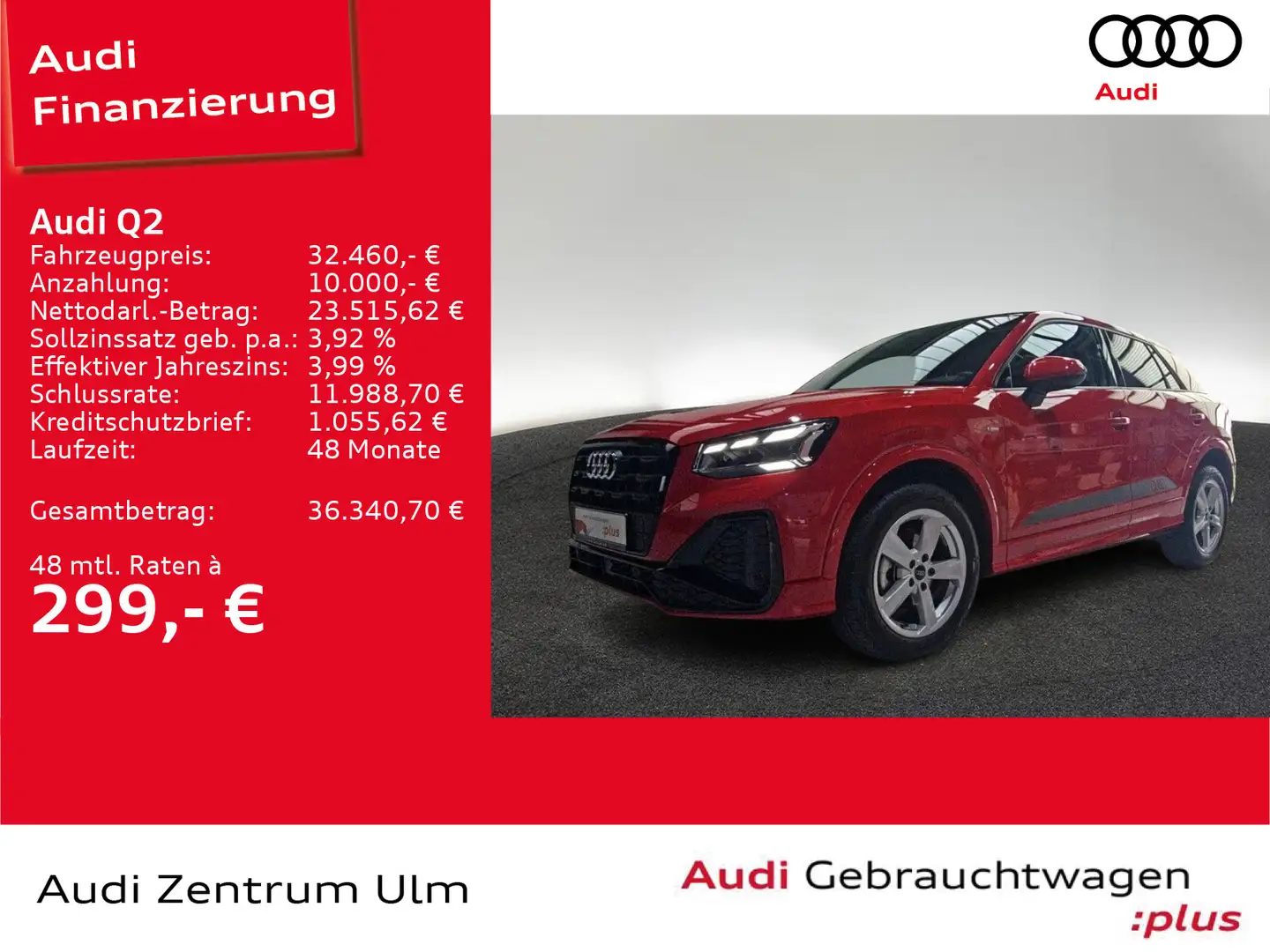 Audi Q2 S-Line Black 35 TFSI AHK MATRIX NAVI PANO RFK Rojo - 1