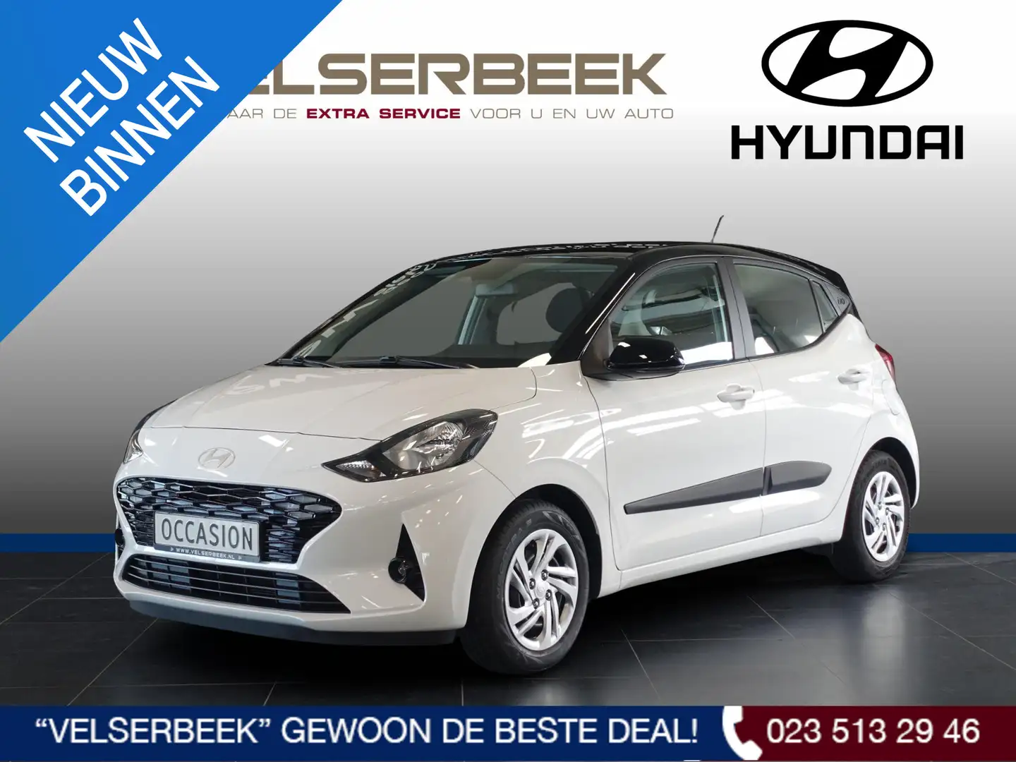 Hyundai i10 1.0 Comfort * Carplay / Airco / Cruise * Blanc - 1
