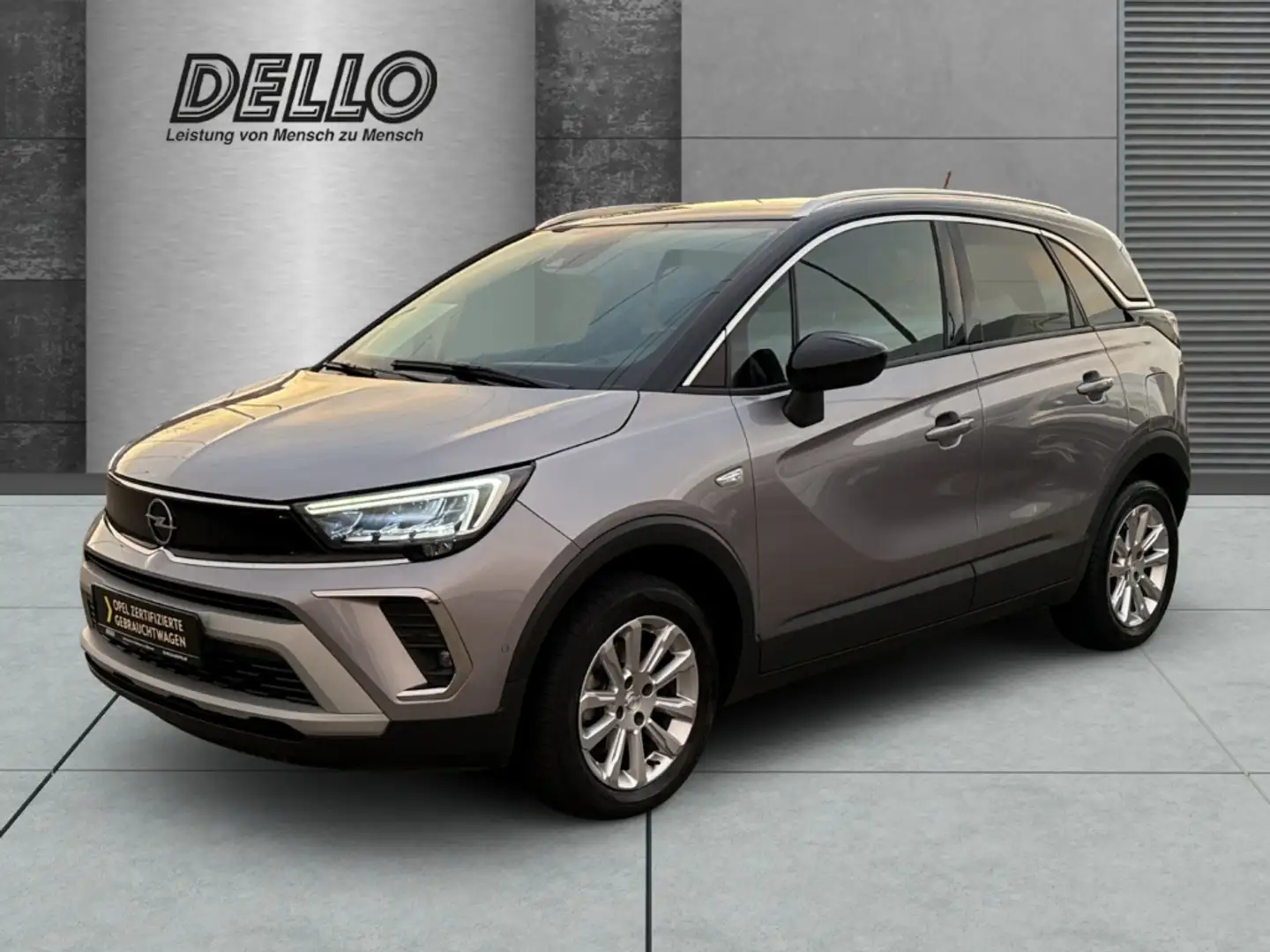 Opel Crossland Elegance 1.2 PDC+Kamera Sitzh. Navi Allwetter Grau - 1