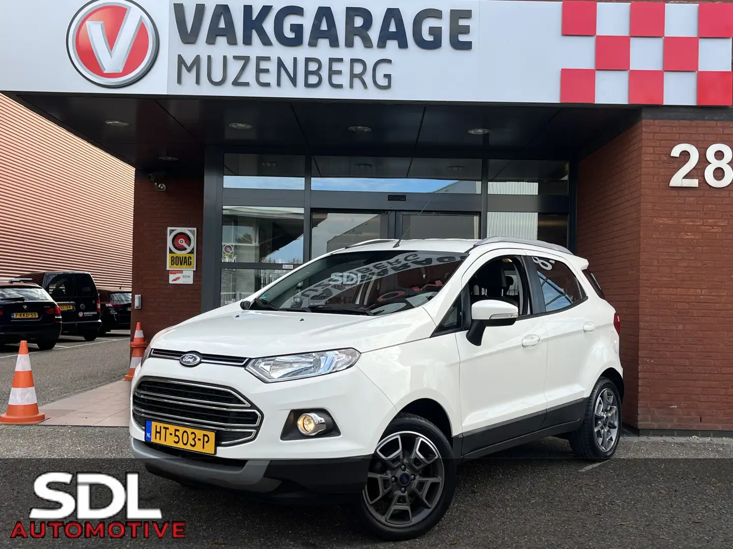 Ford EcoSport 1.0 EcoBoost Titanium // HALF-LEDER // CRUISE // P Wit - 1