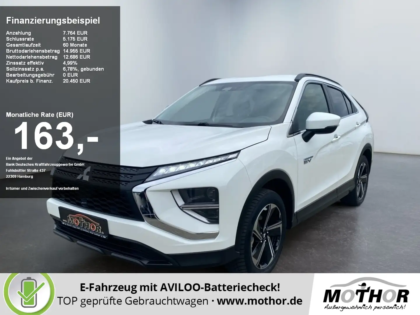 Mitsubishi Eclipse Cross BASIS PHEV 2.4 TEMP SHZ FLA LM Weiß - 1