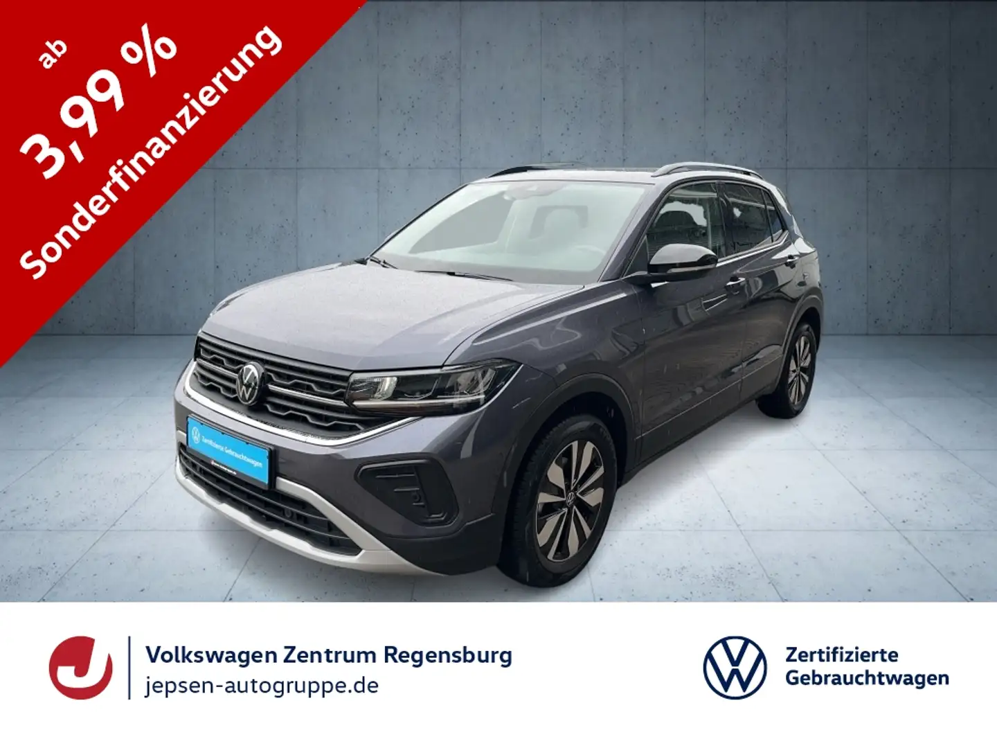 Volkswagen T-Cross GOAL 1.0 TSI DSG LED ACC PDC SHZ KlimaA Grau - 1