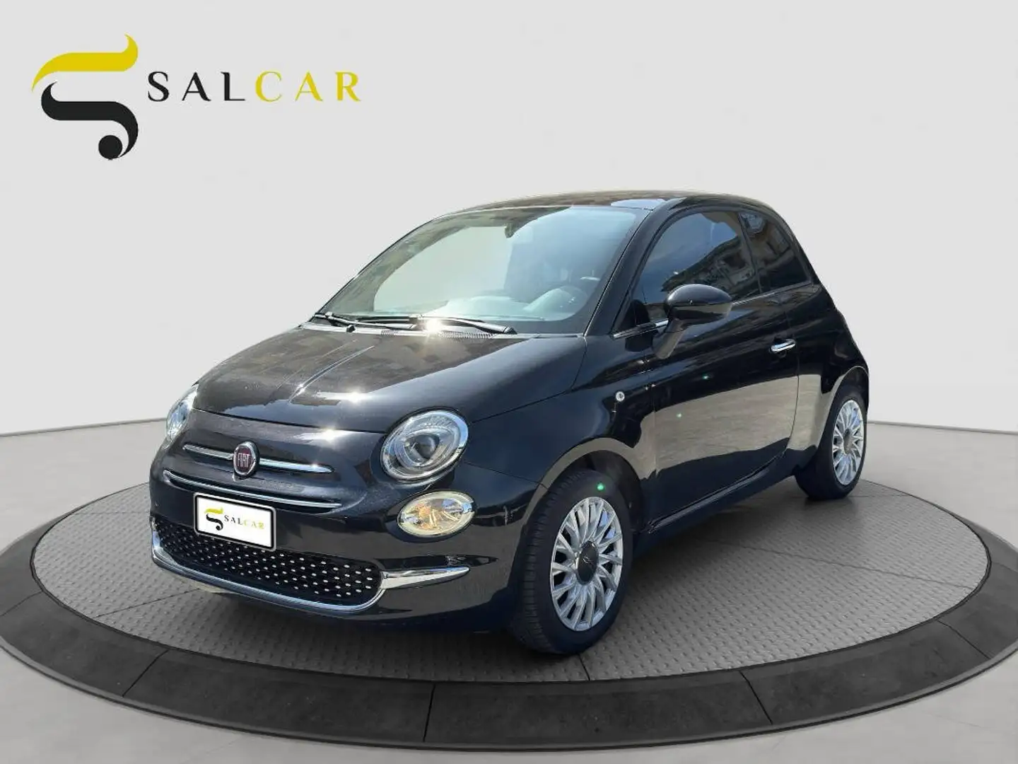 Fiat 500 1.2 Lounge 69cv dualogic Tetto 2017 Nero - 1