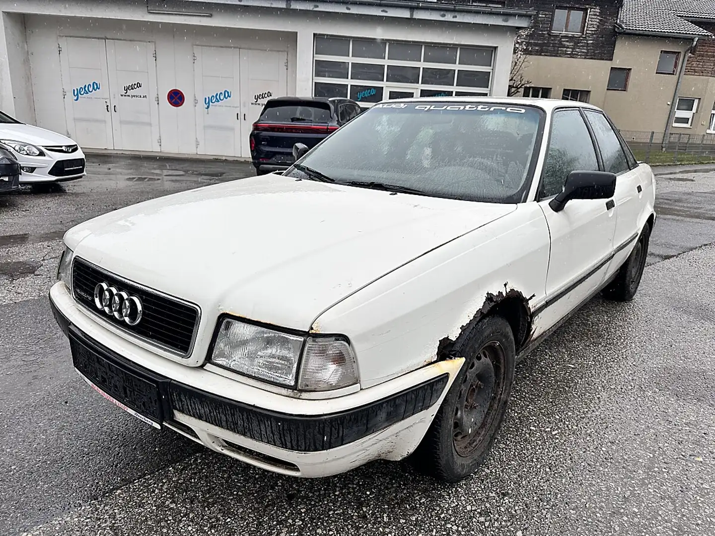 Audi 80 quattro 2,0 E Weiß - 1