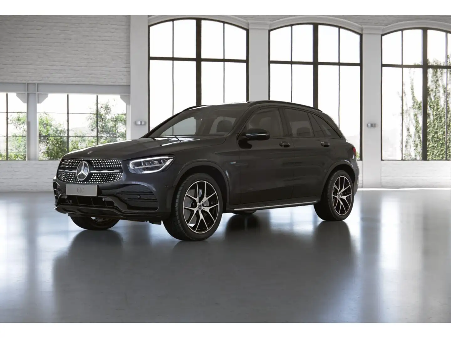 Mercedes-Benz GLC 300 de 4M AMG+Night+AHK+KAMERA+AIRMATIC Gris - 2