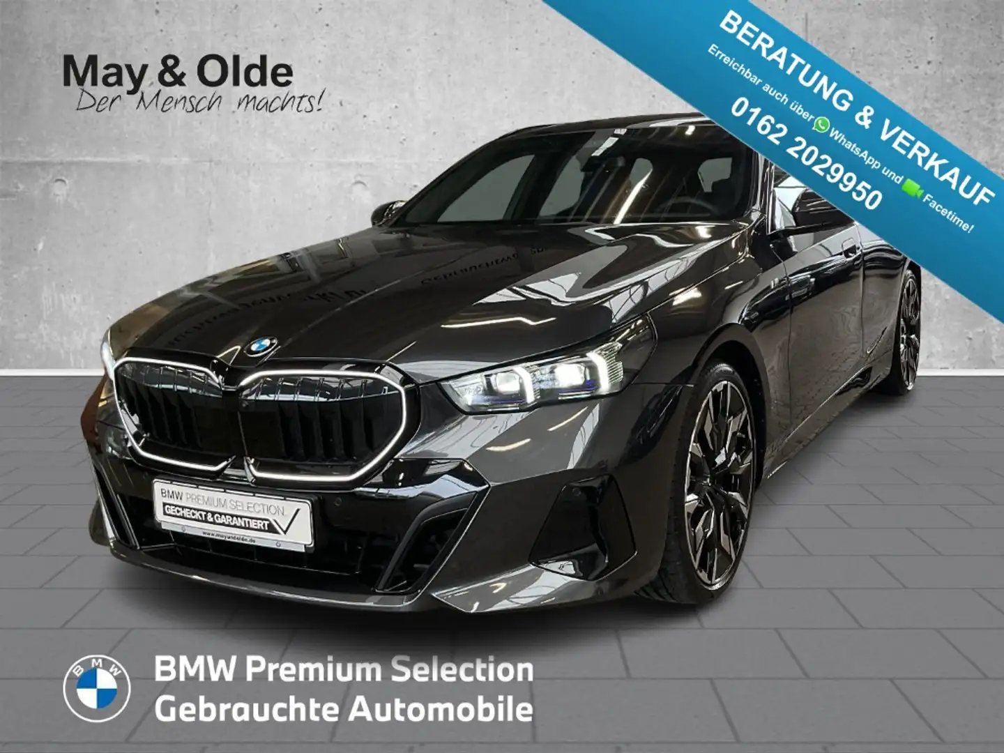 BMW 520 i M SportpaketPro HUD AHK Pano Navi SoundsystemB&W Grau - 1