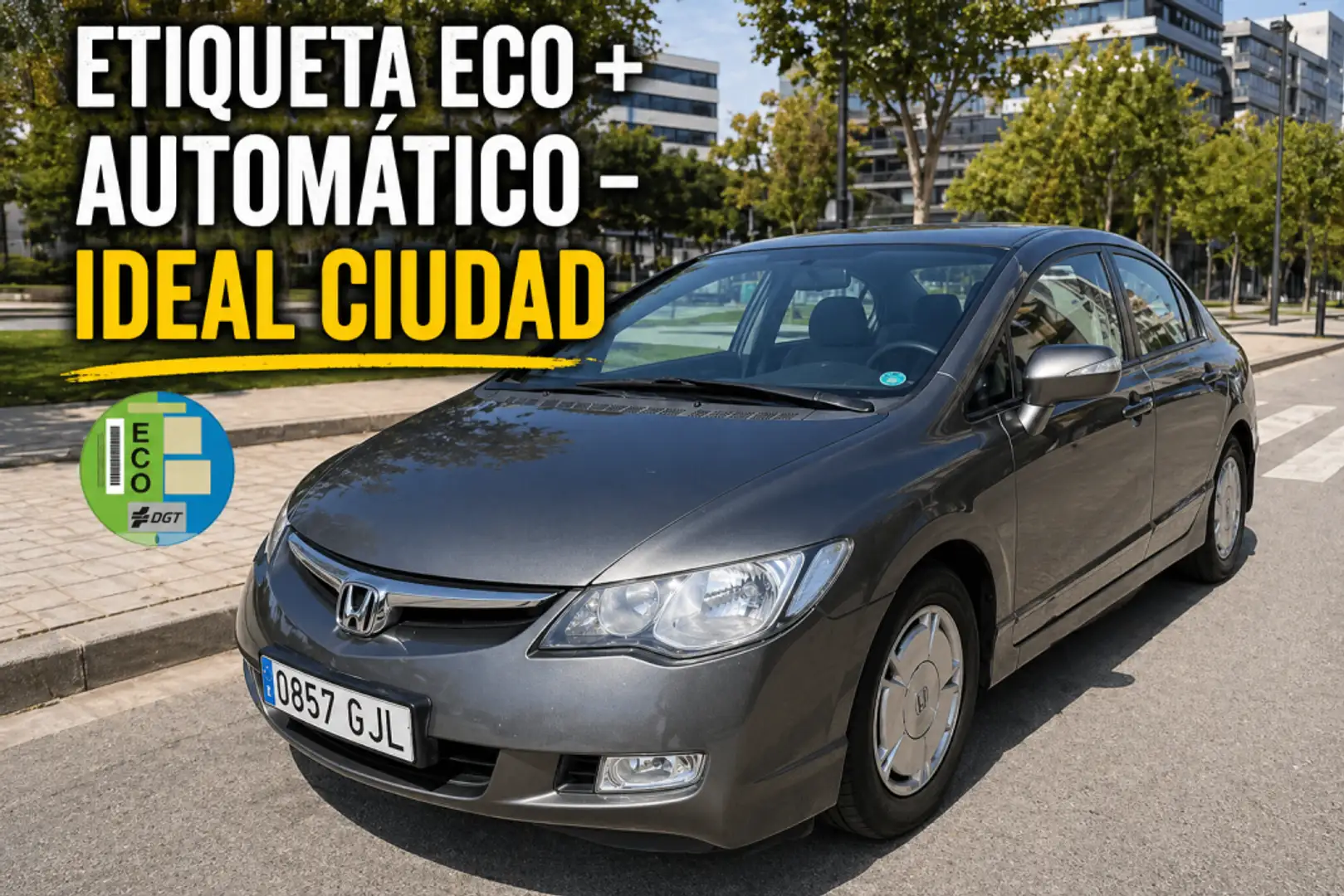 Honda Civic 1.3i-VTEC IMA CVT Gris - 1