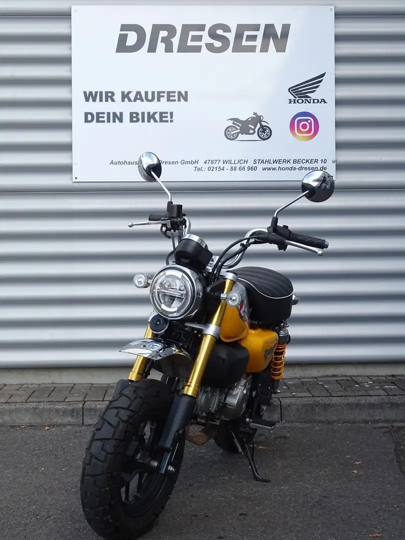 Honda Monkey 125 ABS  * 3.300km * Jaune - 2