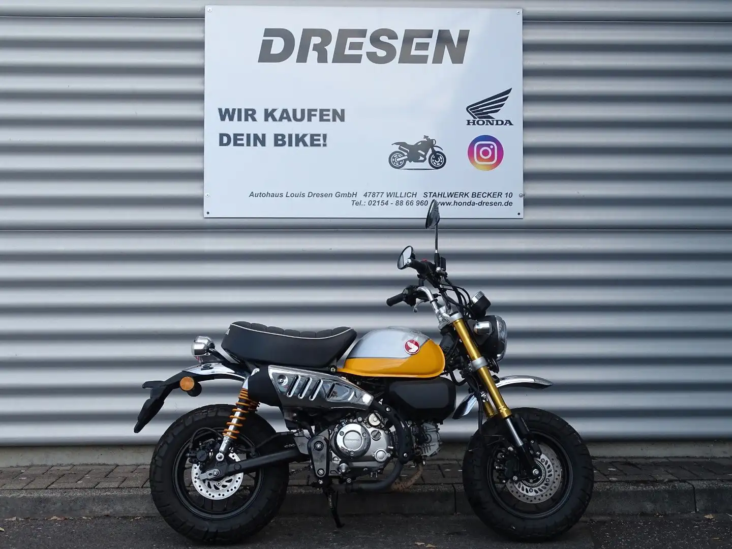 Honda Monkey 125 ABS  * 3.300km * Jaune - 1