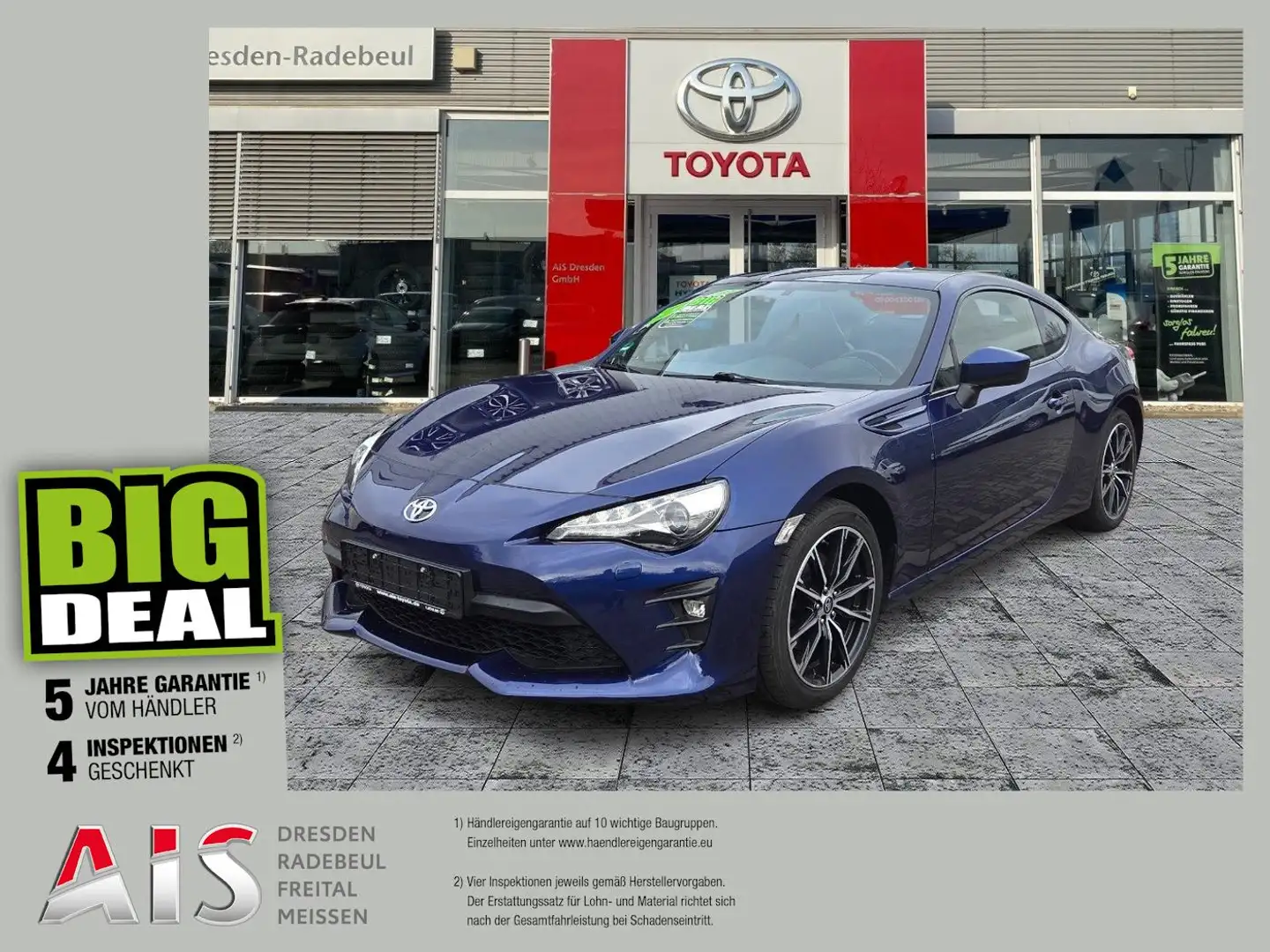 Toyota GT86 2.0 Alcantara+Navi+SHZ+2xKlima+KeyLess+LM Blau - 1