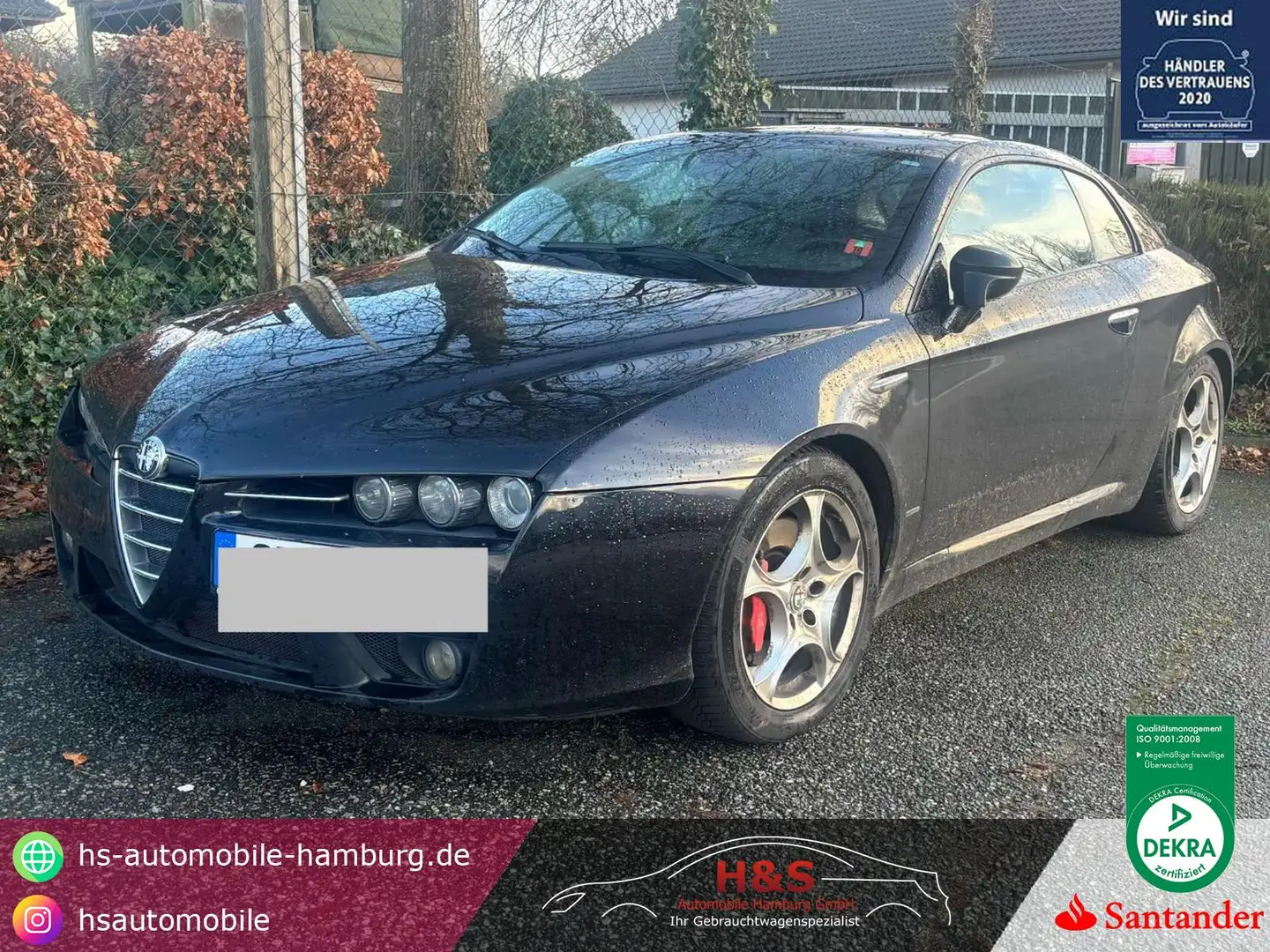 Alfa Romeo Brera 2.4 JTDM 20V Sky View *TÜV-NEU/PANO/NAVI* Schwarz - 1