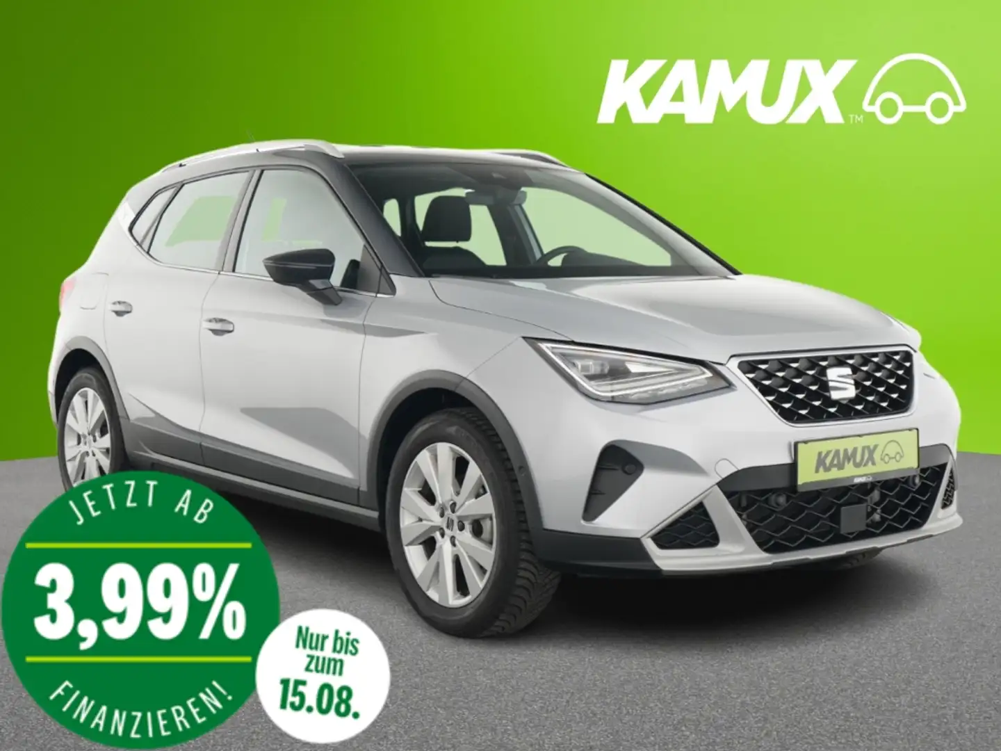 SEAT Arona 1.0TSI Xperience+LED+NAVI+VIRTUAL+SHZ Silber - 1