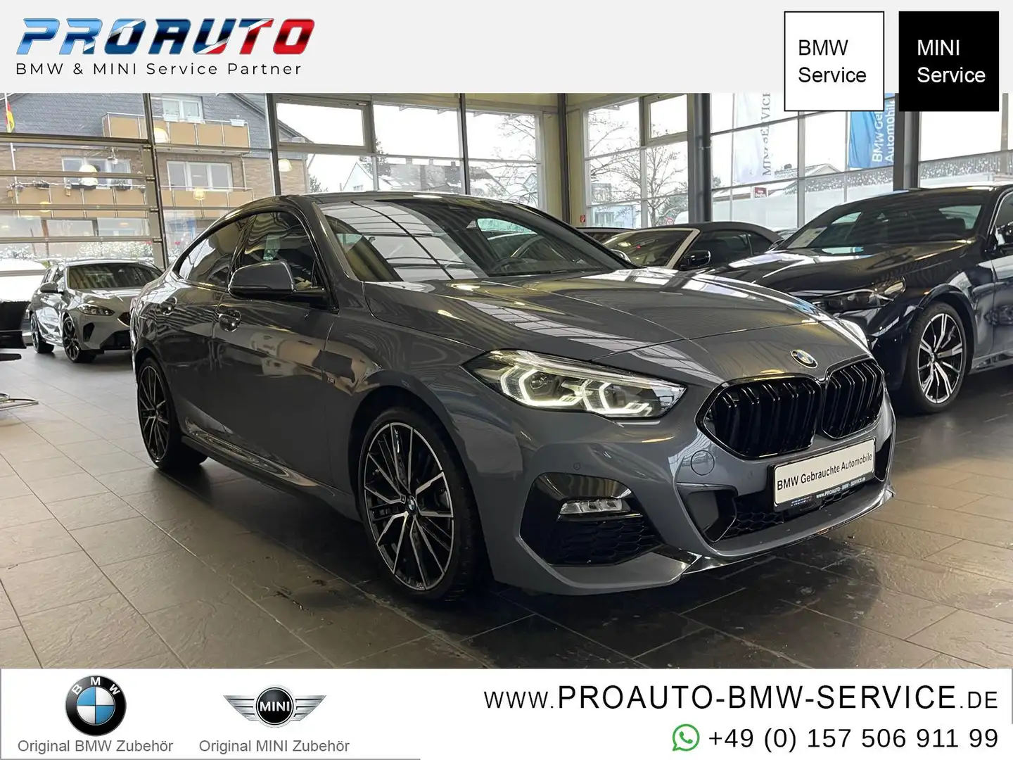 BMW 218 i Gran Coupe M Sport Pano/M-Sitze/ACC/RFK/19" Grau - 1