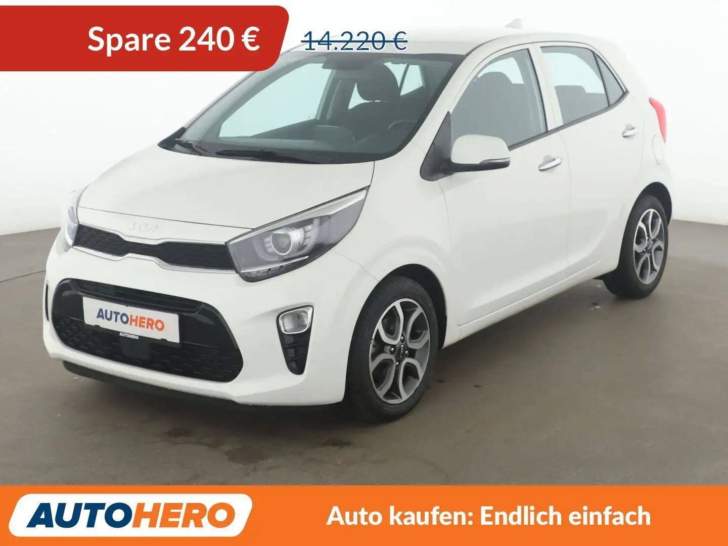Kia Picanto 1.2 Spirit *TEMPO*PDC*SHZ*LHZ*ALU*KLIMA* Weiß - 1