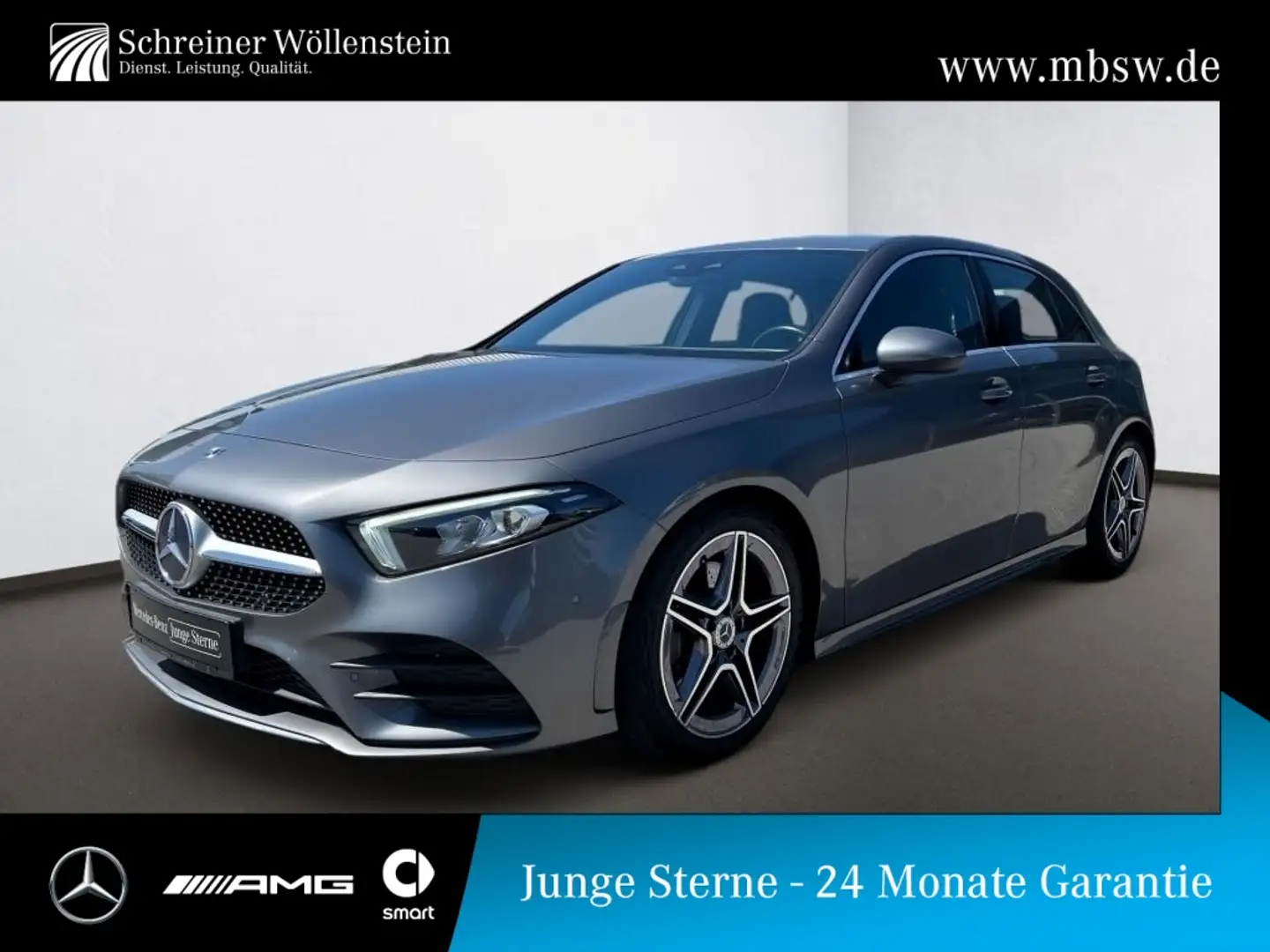 Mercedes-Benz A 220 d 4M AMG*LED*MBUX*RKam*Standhzg*Sitzhzg* Grau - 1