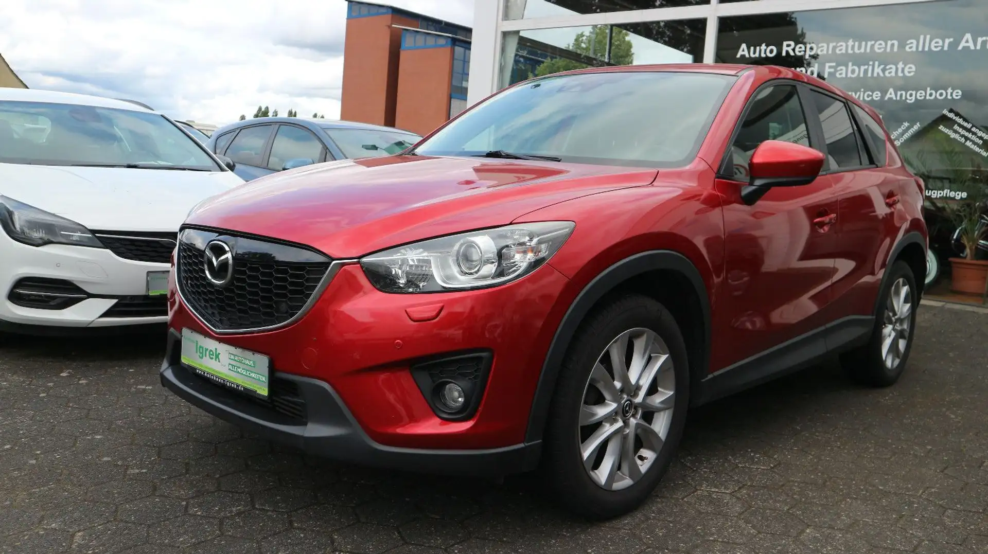 Mazda CX-5 Sports-Line AWD Leder/NAVI/AHK Rojo - 1