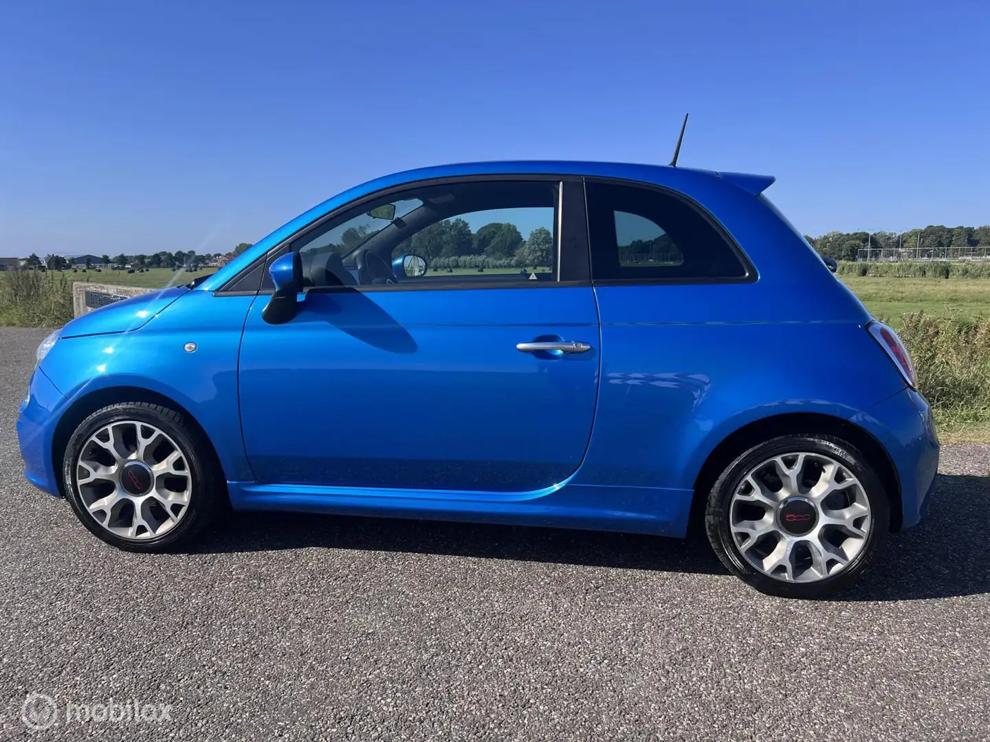Fiat 500 BLUE 500 S 142300 KM Leder Blauw - 2