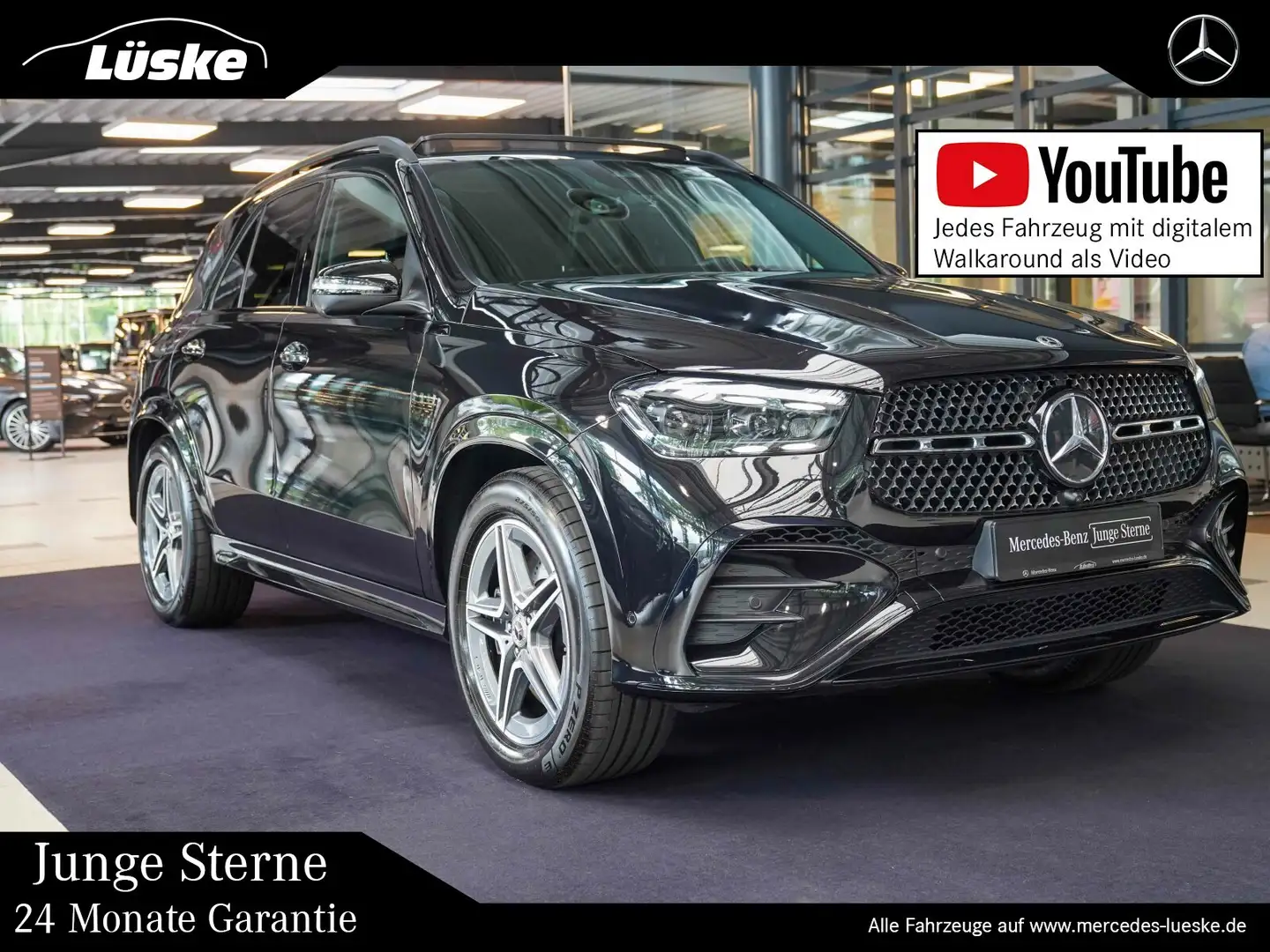 Mercedes-Benz GLE 450 GLE 450 d 4M AMG Line Night AIR Head-up Pano AHK Black - 1