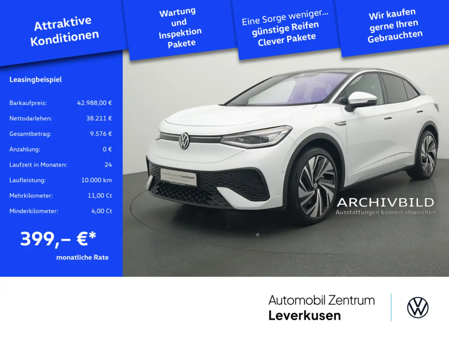 Volkswagen ID.5 Pro Performance 360° MATRIX AHK KAM SHZ Blanc - 1