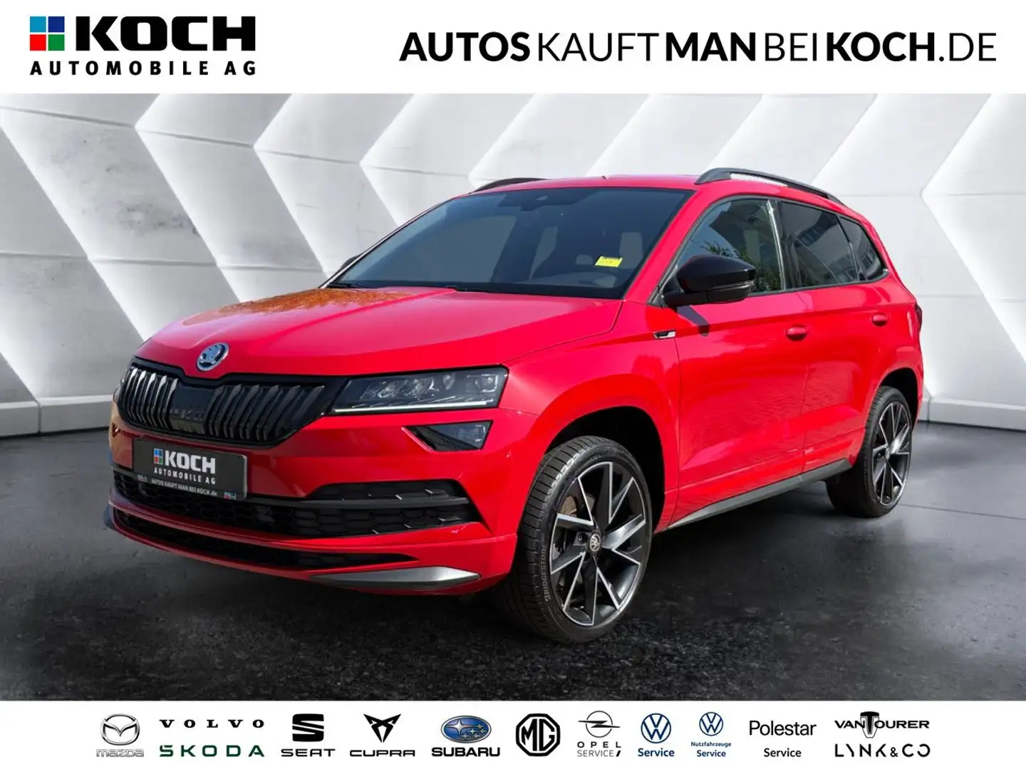Skoda Karoq 1.5 TSI DSG Sportline NAVI LED BEH WSS PDC Rot - 1